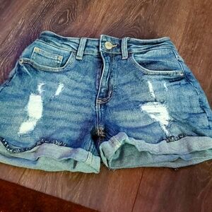 Justice girls jeans shorts